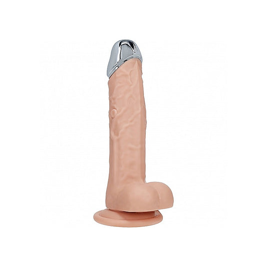 Shots REALROCK Metal Head 8 Inch Realistic Vibrating Dildo - Vibrating Dildos