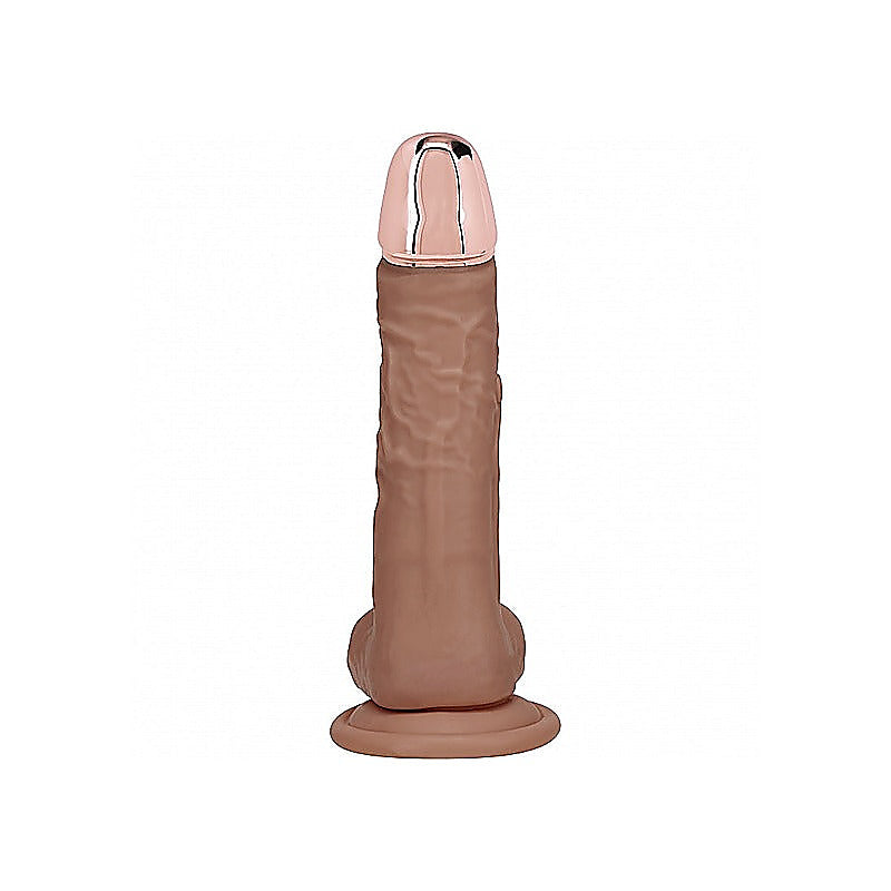 Realrock Metal Head 8 Inch Realistic Vibrating Dildo - Vibrating Dildos