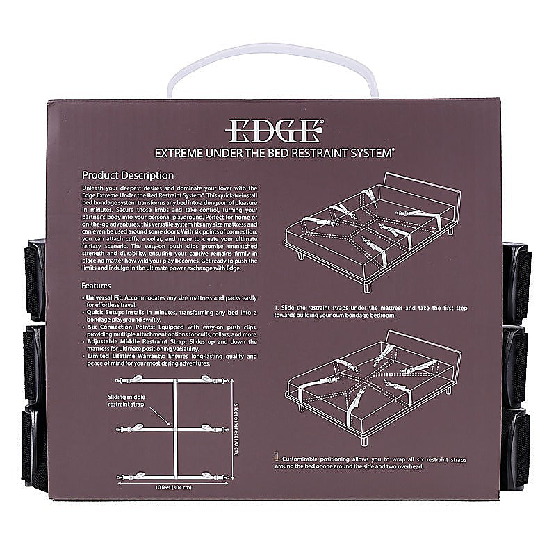 Edge Extreme Under The Bed Restraint System By Sportsheets - Cuffs And Restraints