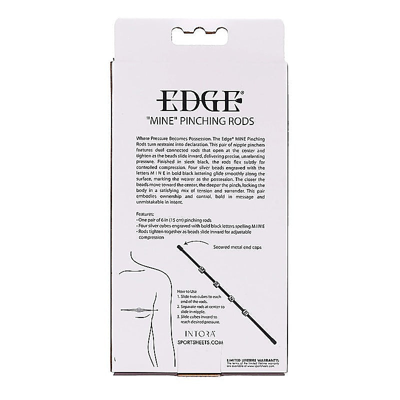 EDGE MINE Pinching Rods by Sportsheets - Nipple and Clit Clamps