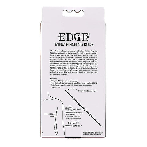 EDGE MINE Pinching Rods by Sportsheets - Nipple and Clit Clamps