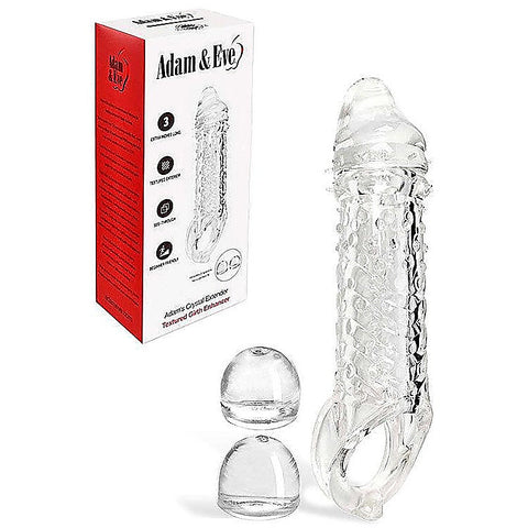 Adams Crystal Penis Extender Sleeve By Adam & Eve - Penis Sleeves and Extenders