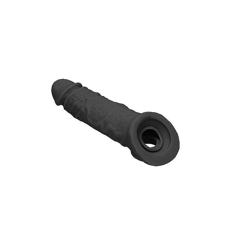 REALROCK 8 Inch Realistic Penis Extender with Cock Rings - Penis Sleeves and Extenders