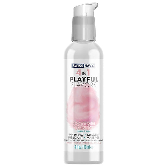 Swiss Navy Playful 4 in 1 Cotton Candy Flavoured Lubricant 118ml