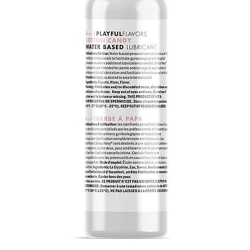 Swiss Navy Playful 4 In 1 Cotton Candy Lubricant - Lubricants and Lotions