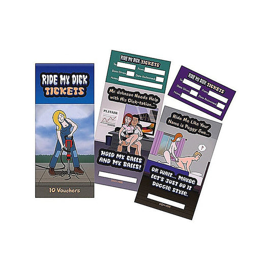 Ride My Dick Tickets by Kheper Games - Sex Games, Coupons and Tricks