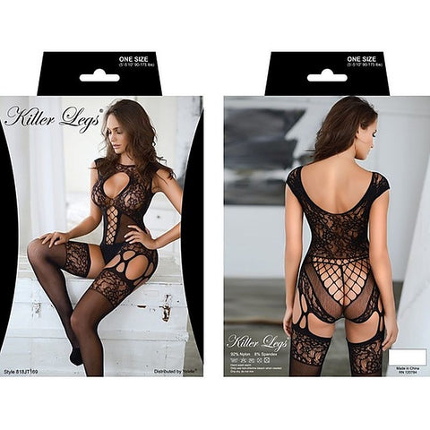 Never Lose Me Cut-out Bodystocking Body Stocking by Yelete - Body Stockings