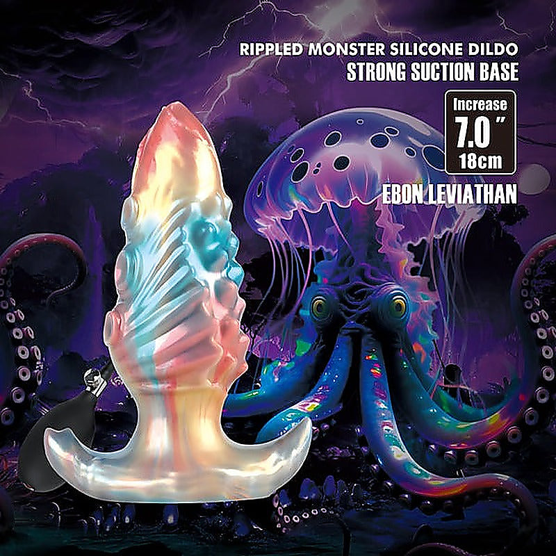Ebon Leviathan 7 Inch Inflatable Anal Plug By Baile - Butt Plugs