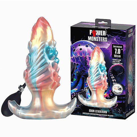 Ebon Leviathan 7 Inch Inflatable Anal Plug By Baile - Butt Plugs