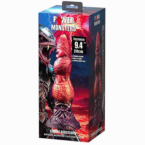 Savage Beastlord 9.4 Inch Rippled Silicone Dildo By Baile - Realistic Dildos