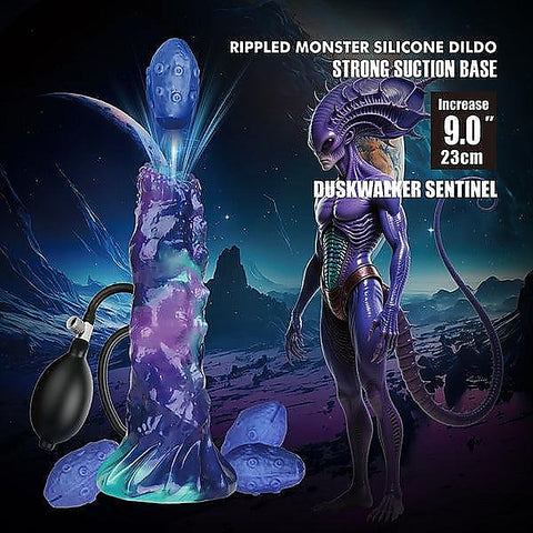 Duskwalker Sentinel 9 Inch Inflatable Dildo By Baile - Realistic Dildos