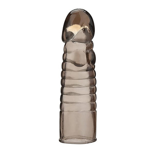 Blue Line 6 Inch Ribbed Realistic Penis Extension Sleeve