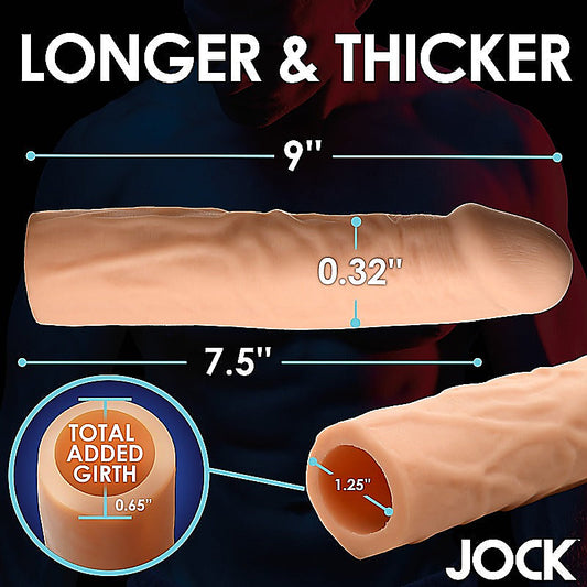 Jock Extra Long 1.5 Inch Penis Extension Sleeve - Penis Sleeves and Extenders