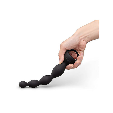 6.5 Inch Vibing Tapered Silicone Anal Beads By B-Vibe - Anal Beads and Balls