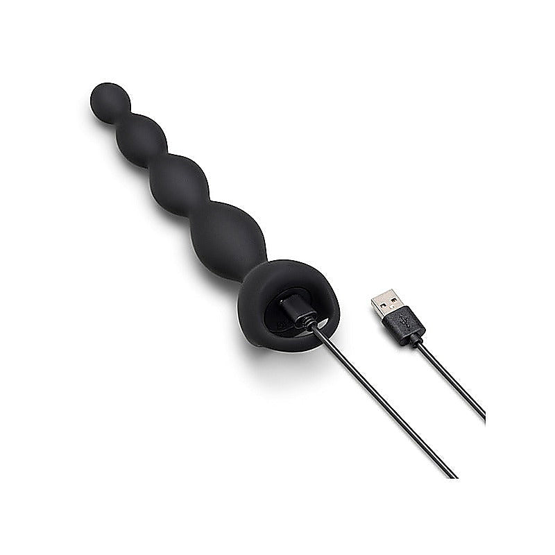 6.5 Inch Vibing Tapered Silicone Anal Beads By B-Vibe - Anal Beads and Balls