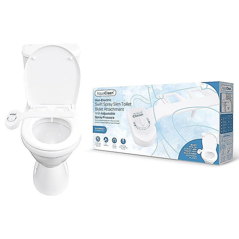 Aquaclean Swift Spray Slim Toilet Bidet Attachment By Xgen - Enemas and Douches
