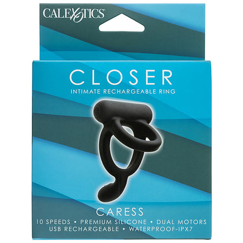 Closer Intimate Rechargeable Caress Penis Ring - Vibrating Cock Rings