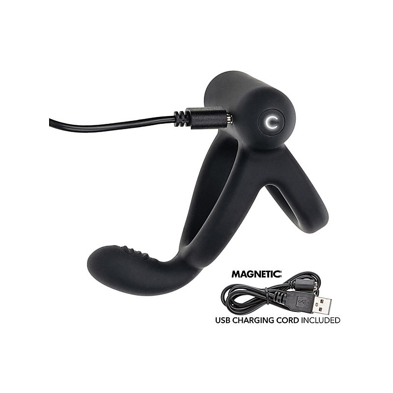 Closer Intimate Rechargeable Caress Penis Ring - Vibrating Cock Rings