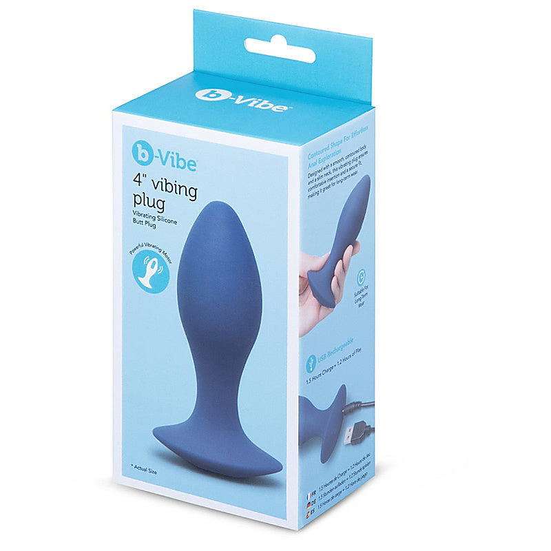 4 Inch Vibing Silicone Prostate Plug By B-Vibe - Prostate Toys