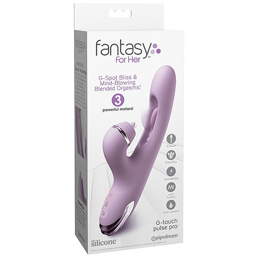 Fantasy For Her G-Touch Pulse Pro Rabbit - Rabbit Vibrators