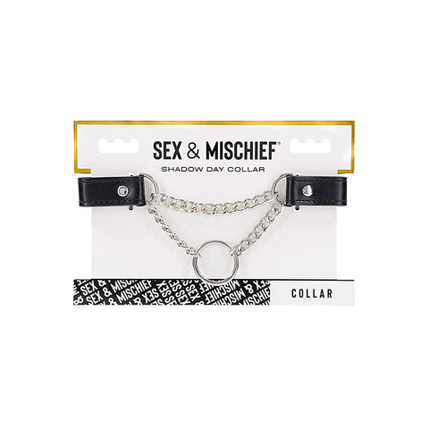 Shadow Day Bondage Collar By Sportsheets - Collars and Leads