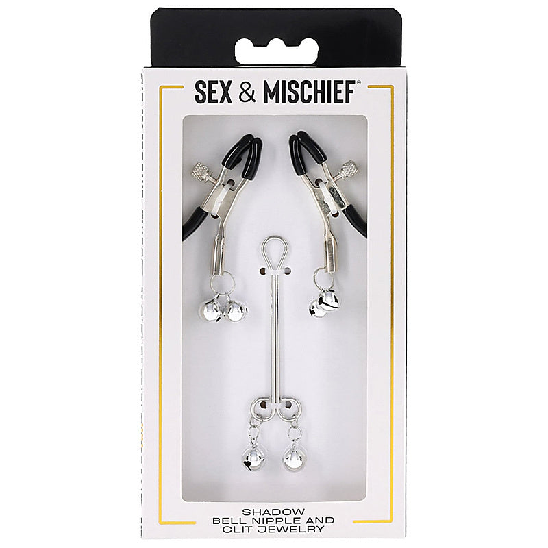 Shadow Bell Nipple And Clit Jewelry By Sportsheets - Nipple and Clit Clamps