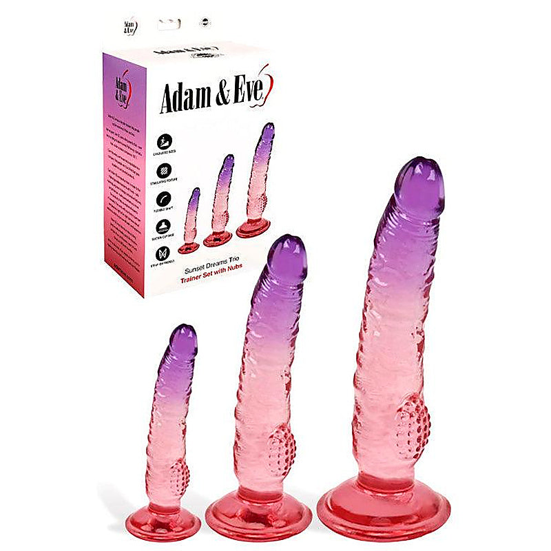 Sunset Dreams Trio Dildos Set By Adam & Eve - Realistic Dildos