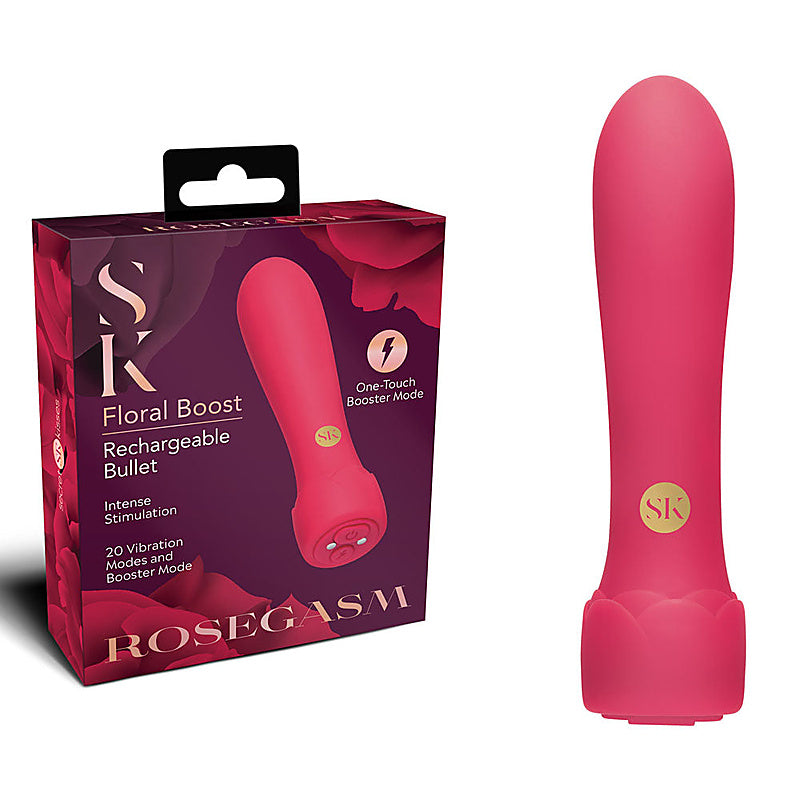 Secret Kisses Rosegasm Floral Boost Bullet By Xgen Products - Bullet Vibrators