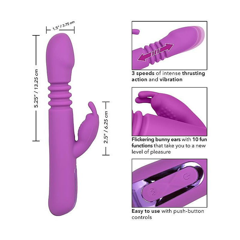 CalExotics Jack Rabbit Elite Thrusting Rabbit Vibrator - Rabbit Vibrators