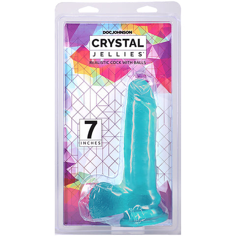 7" Realistic Cock with Balls by Doc Johnson - Realistic Dildos