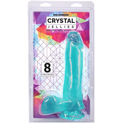 7" Realistic Cock with Balls by Doc Johnson - Realistic Dildos