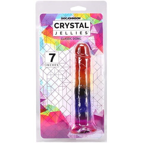 7 Inch Crystal Jellies Realistic Flexible Dong - Realistic Dildos
