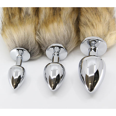 Fox Tail Aluminium Alloy Butt Plug Small - Butt Plugs