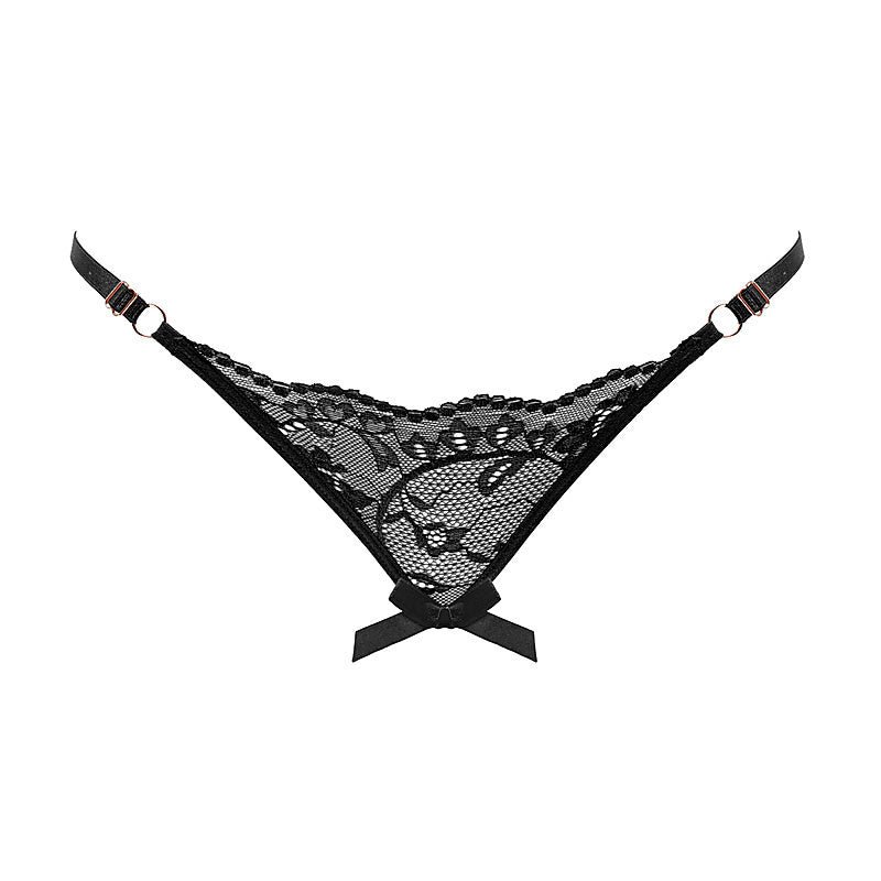 Womens Sexy Crotchless Panties One Size by Love In Leather - G-Strings, Panties and Shorts