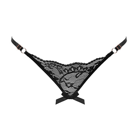 Womens Sexy Crotchless Panties One Size by Love In Leather - G-Strings, Panties and Shorts
