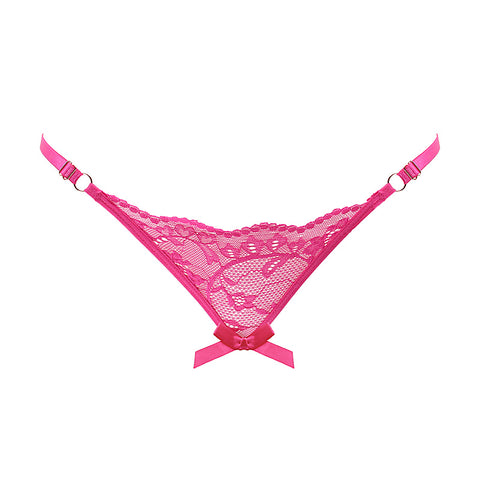 Womens Sexy Crotchless Panties One Size by Love In Leather - G-Strings, Panties and Shorts