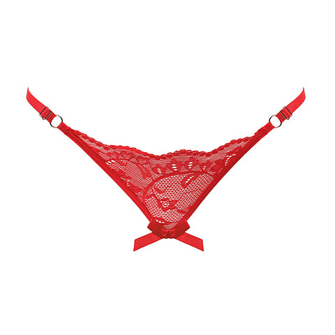 Womens Sexy Crotchless Panties One Size by Love In Leather - G-Strings, Panties and Shorts