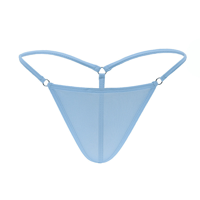 Womens Mesh Micro Sexy G-String Baby Blue - G-Strings, Panties and Shorts