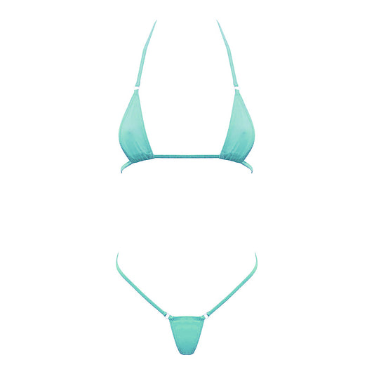 Spandex Fabrix Womens Micro Bikini By Love In Leather - Bras and Bra Sets