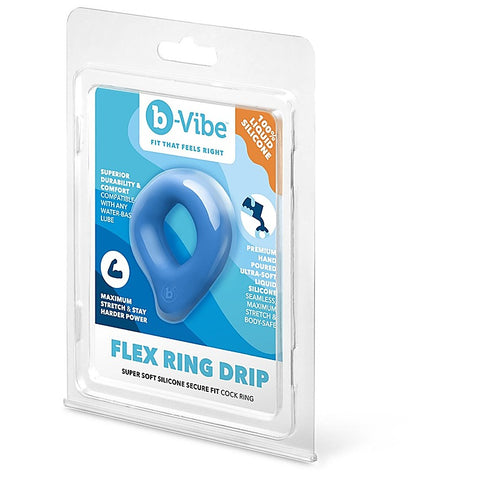 Flex Ring Drip Stretchy Silicone Cock Ring by B-Vibe - Stretchy Cock Rings