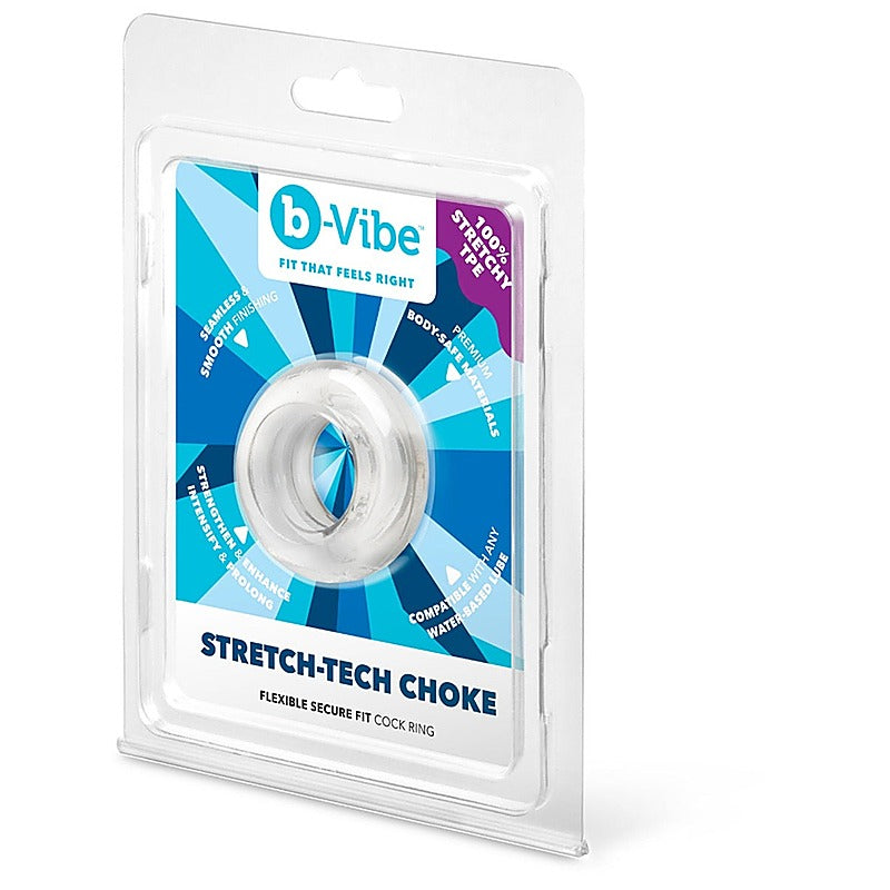 Strech-Tech Choke Ultra Stretchy Cock Ring by B-Vibe - Stretchy Cock Rings
