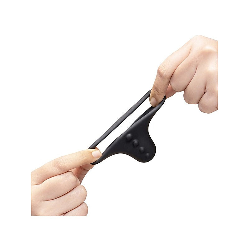 B-Vibe Flex Ring Shaft Silicone Cock Ring & Ball Stretcher - Stretchy Cock Rings