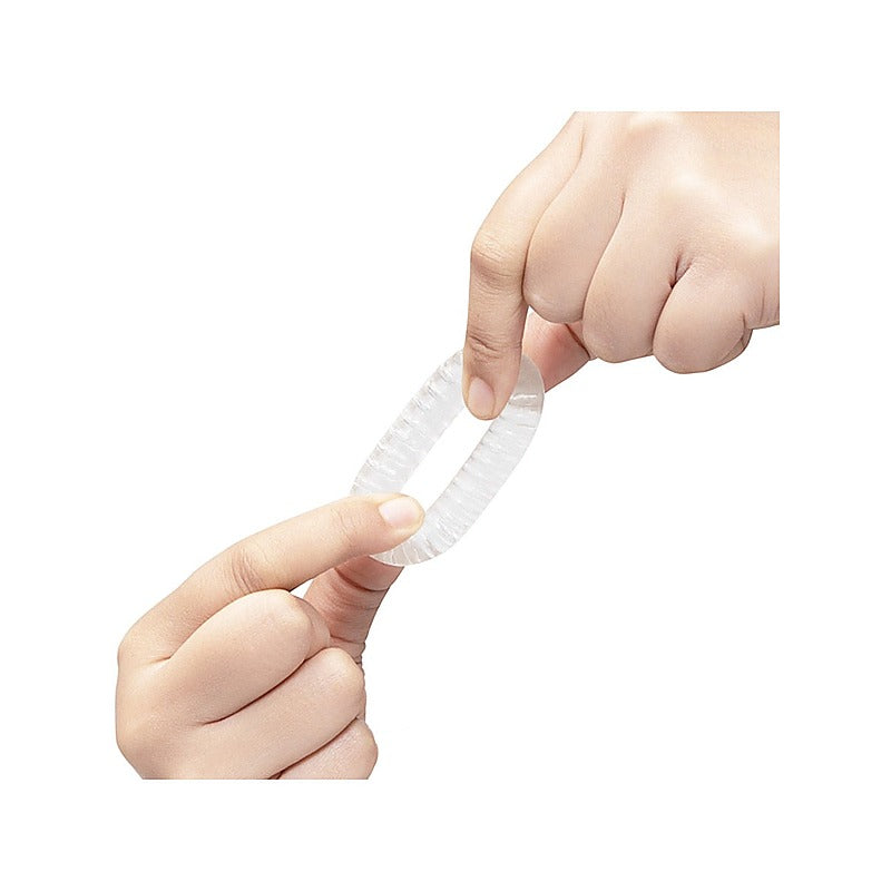 Stretch-Tech Swirl Ultra Stretchy Cock Ring by B-Vibe - Stretchy Cock Rings