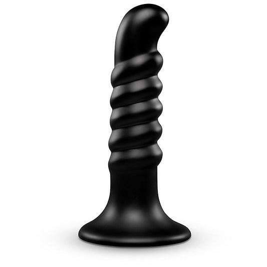 Krush 9.5 Inch Curved & Ribbed Suction Cup Dildo by B-Vibe