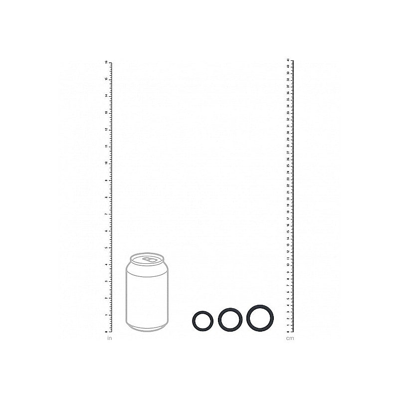 LEVELZ Classic Silicone Cock Ring Set by Shots Toys - Cock Ring Sets