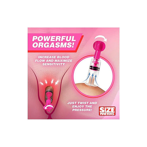 MAXtwist Clit Nipple Sucker 3 Pc Set by XR Brands - Nipple and Clit Clamps