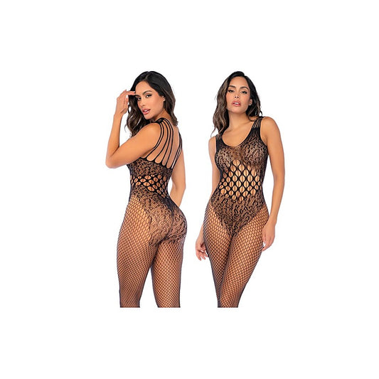 Leopard Fishnet Pattern Bodystocking OS by Mapale