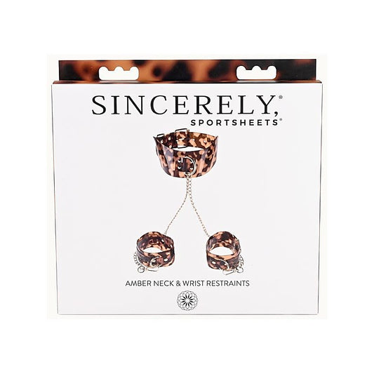 Sportsheets Amber Neck and Wrist Restraint - Cuffs and Restraints