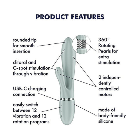 Pearl Bunny 2 Rotating Rabbit Vibrator by Satisfyer