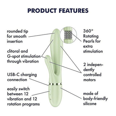 Pearl Bunny 2 Rotating Rabbit Vibrator by Satisfyer